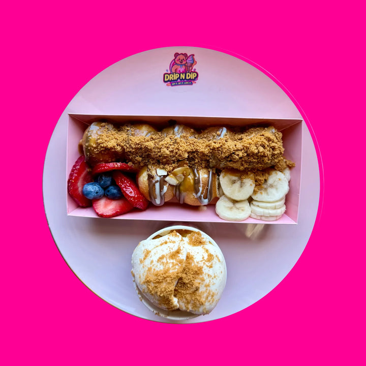 Biscoff Bubble Waffle Bites – Drip n Dip Café Fort Lauderdale