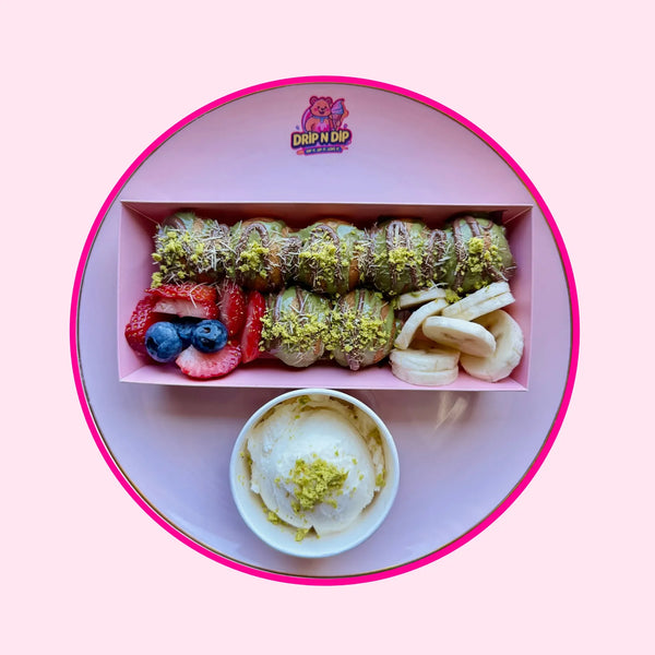 Dubai Chocolate Waffle Bites - Drip n Dip