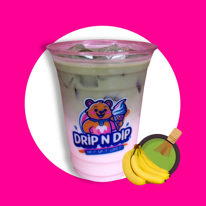 MATCHA LATTE  - BANANA - DRIP N  DIP