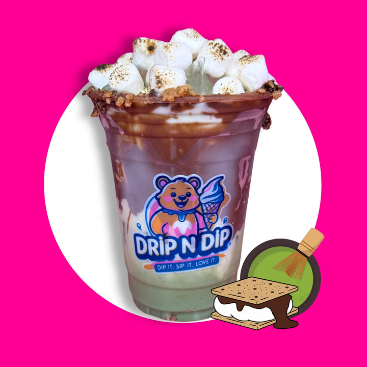 S'mores matcha LATTE - DRIP N DIP