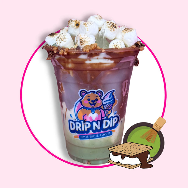 S'mores matcha LATTE - DRIP N DIP - FORT LAUDERDALE