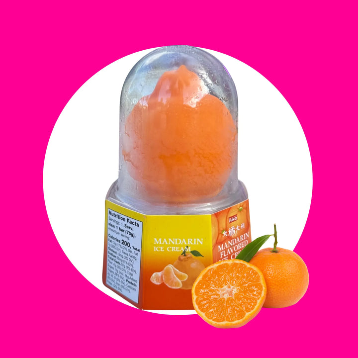 Viral Fruit-Shaped Ice Cream - Mandarin Ice Cream - Available at Drip n Dip
