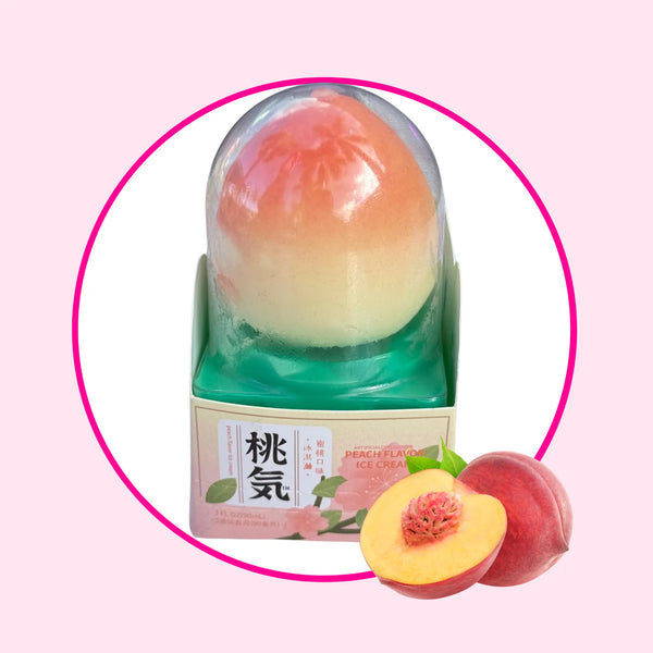 Peach Fruit-Shaped Ice Cream