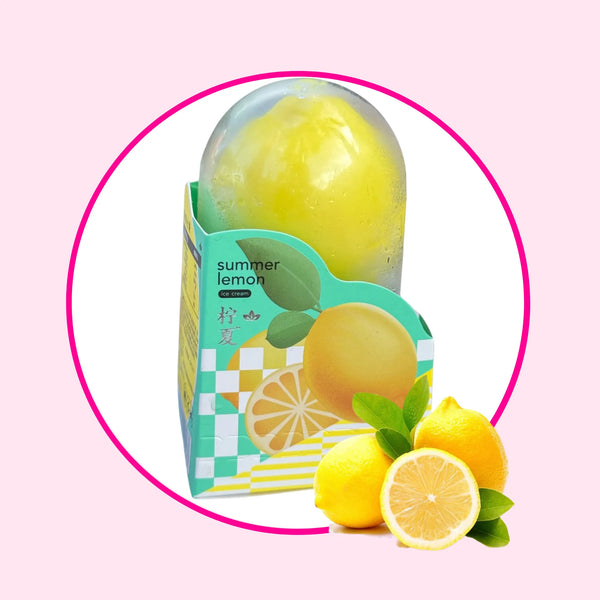 Summer Lemon Fruit-Shaped Ice Cream